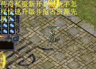 传奇私服新开首服新手怎样快速升级并抢占资源先机？