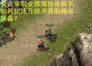 复古单职业微端传奇新手如何快速升级并获取稀有装备？