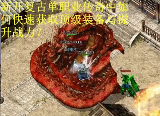 新开复古单职业传奇中如何快速获取顶级装备与提升战力？