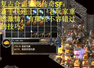 复古合击轻变传奇SF：新手快速上手，老玩家重燃激情，有哪些不容错过的技巧？