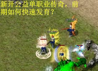 新开公益单职业传奇，前期如何快速发育？