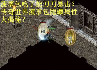 菠萝包吃了能刀刀暴击？传奇世界菠萝包隐藏属性大揭秘？