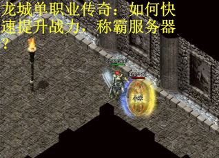 龙城单职业传奇：如何快速提升战力，称霸服务器？