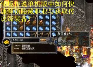 仙境传说单机版中如何快速解锁隐藏职业与获取传说级装备？